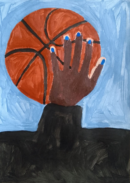A bola de basquete - 2023 Fine art