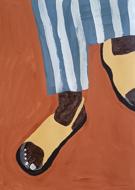 agradecendo a bonança - 2024 Impressão fine art