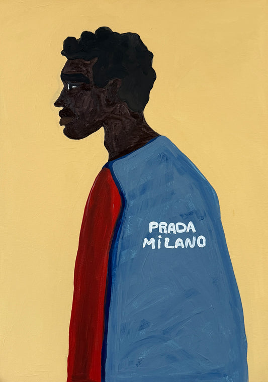 Jovem preto de Prada - 2025 Impressão fine art