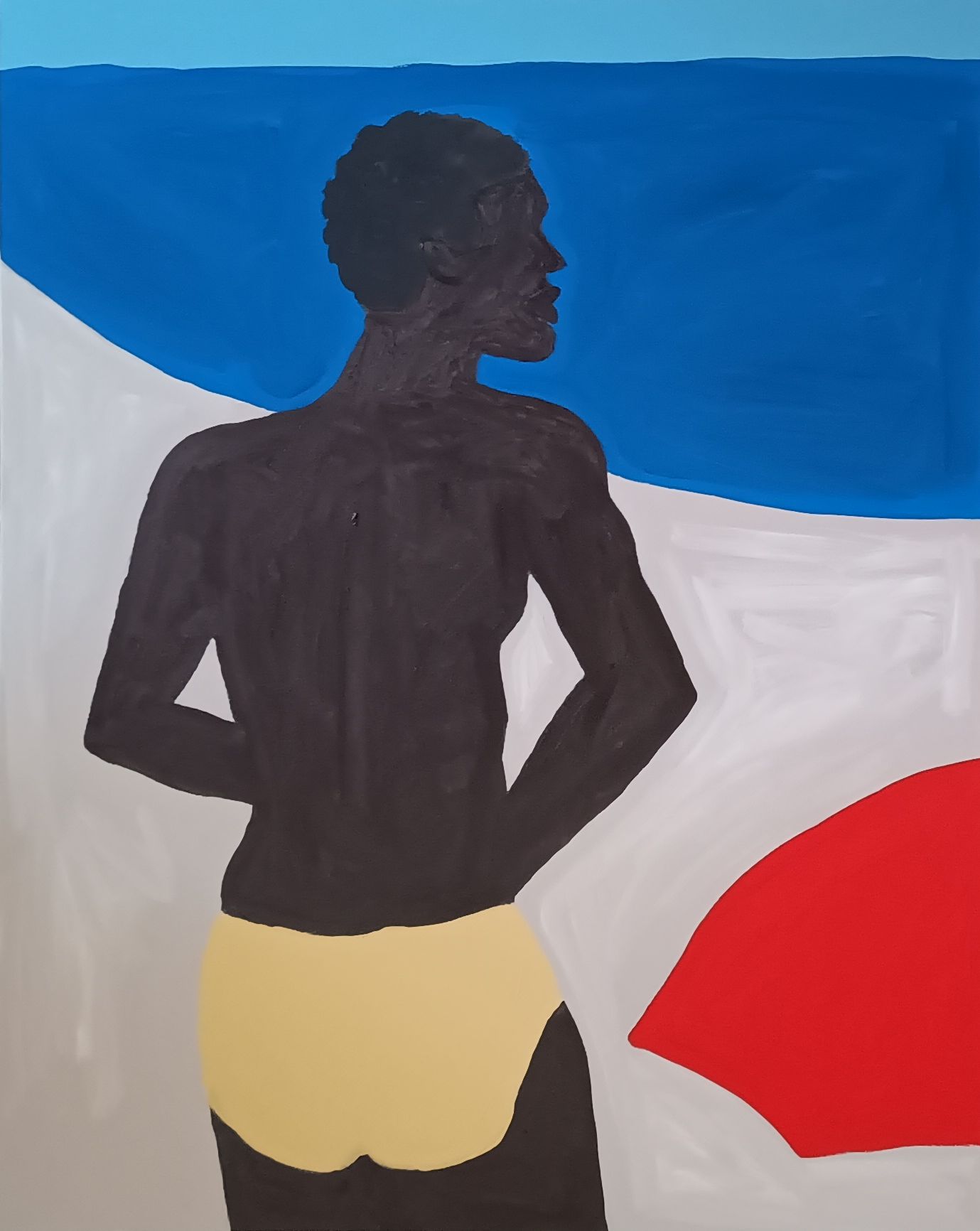 Jovem preto na praia - 2025