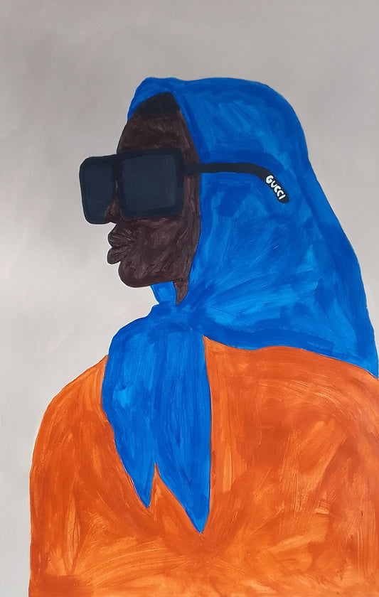 Moça preta de óculos - 2023 Fine art