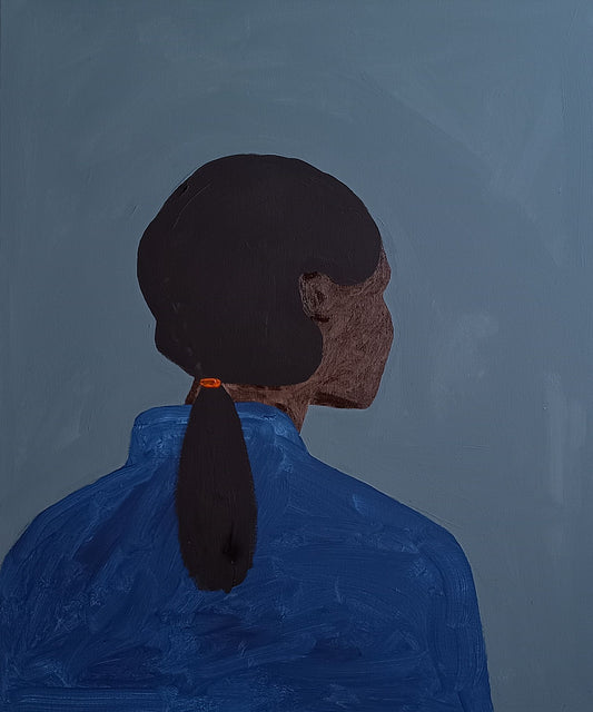 Mulher de cabelo preso - 2024 Impressão fine art
